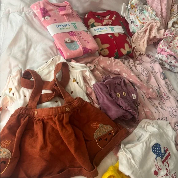 Newborn to 18 Months Baby Girl Clothing Bundle Lot - Picture 3 of 12